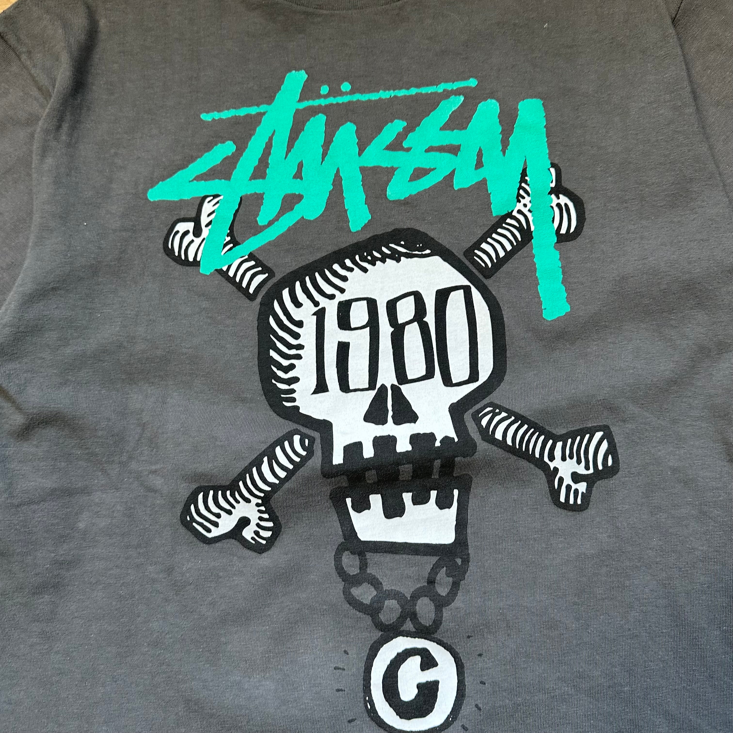 Vintage Dark Grey Stussy Tee