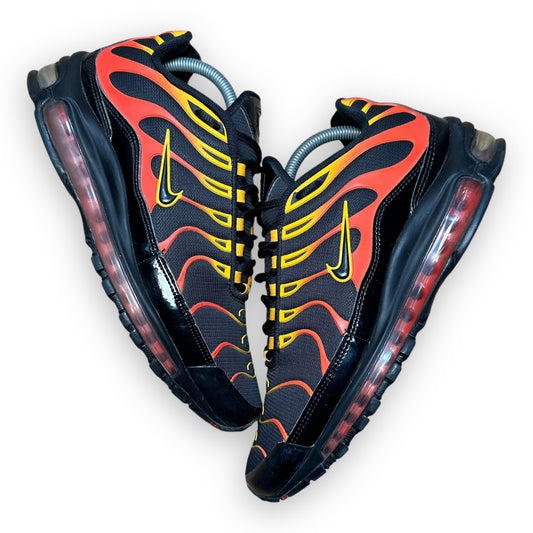 EU43 - US9.5 - UK8.5 • Air Max 97 Plus Black Shock Orange