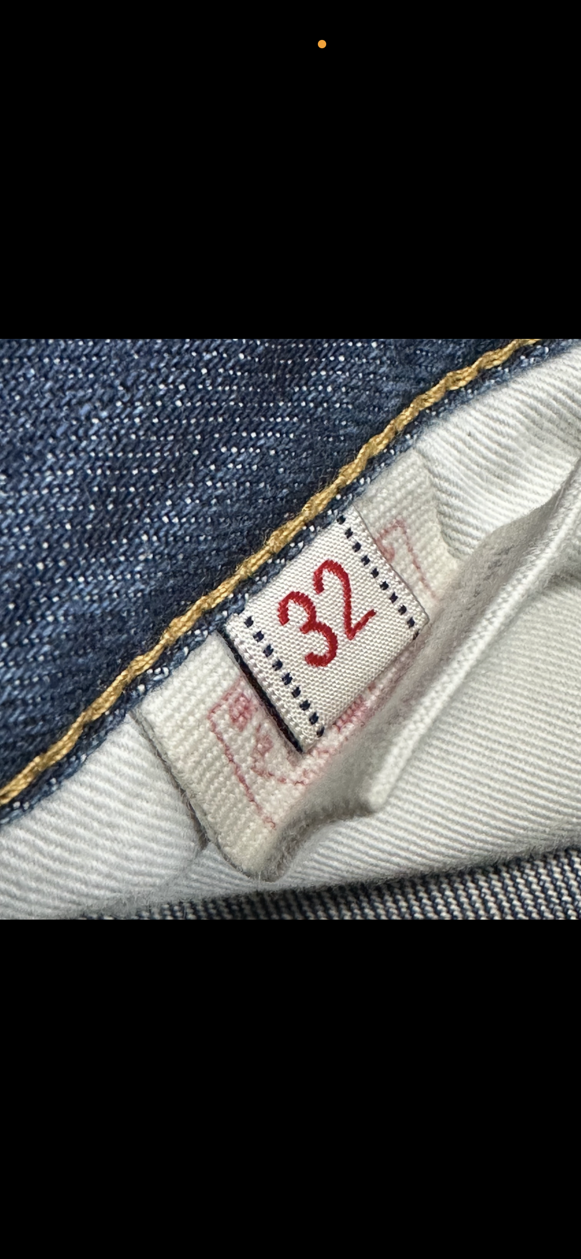 Jeans Evisu Seagull Lot 001 Yellow Red