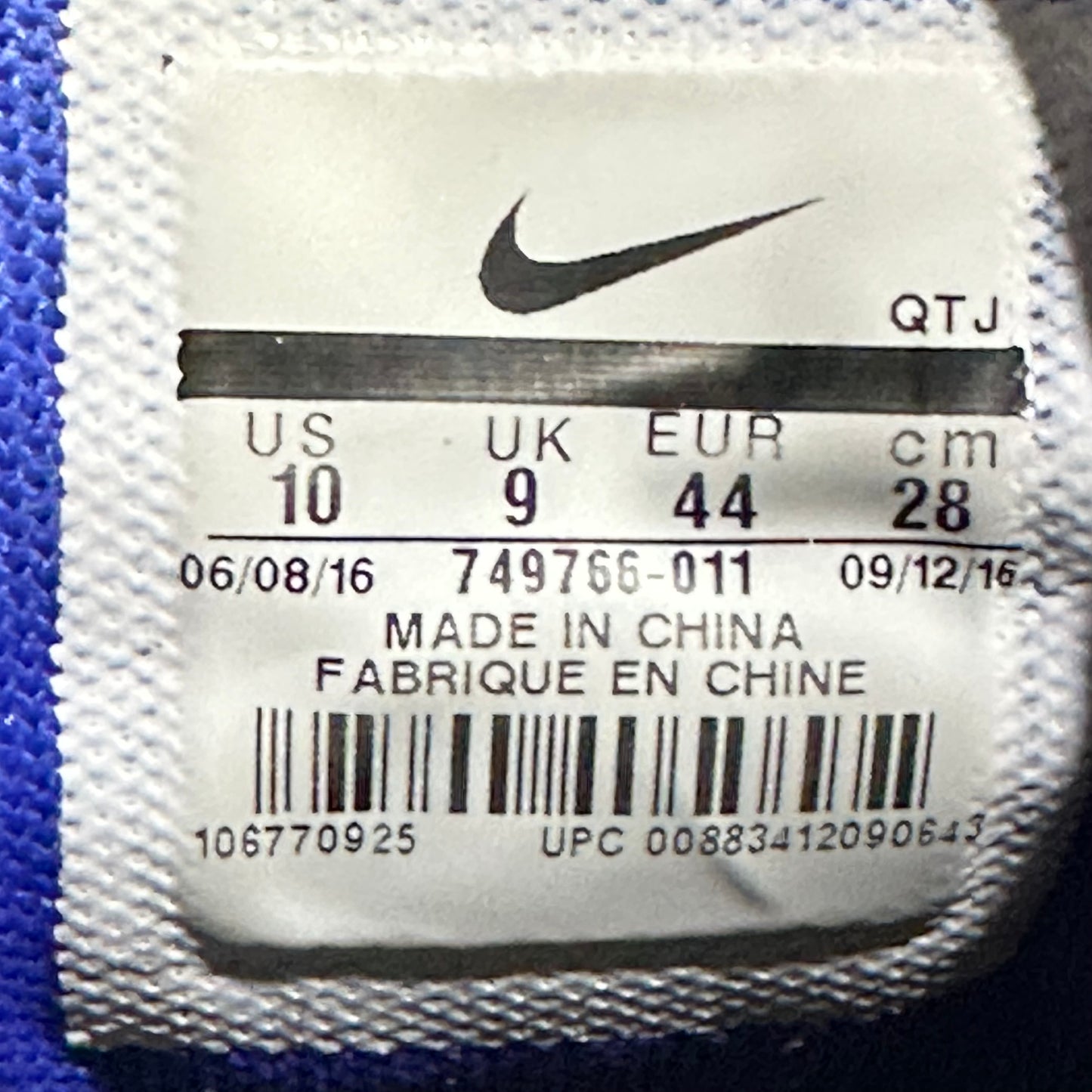 EU44 - US10 - UK9 • Air Max 95 Binary Blue