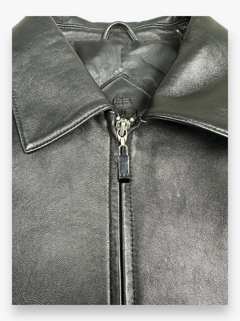 Balenciaga Leather Jacket Black AW1997