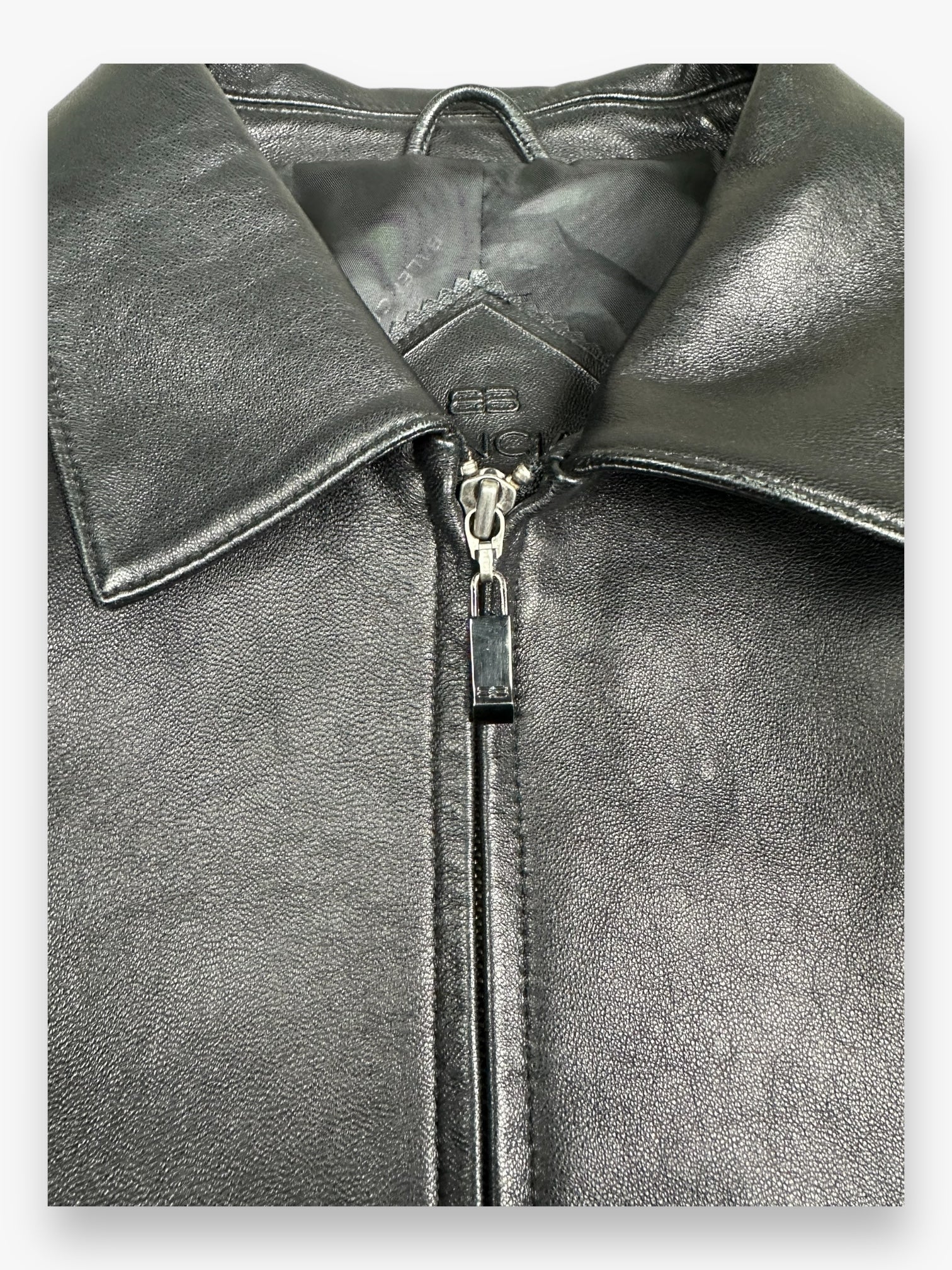 Balenciaga Leather Jacket Black AW1997