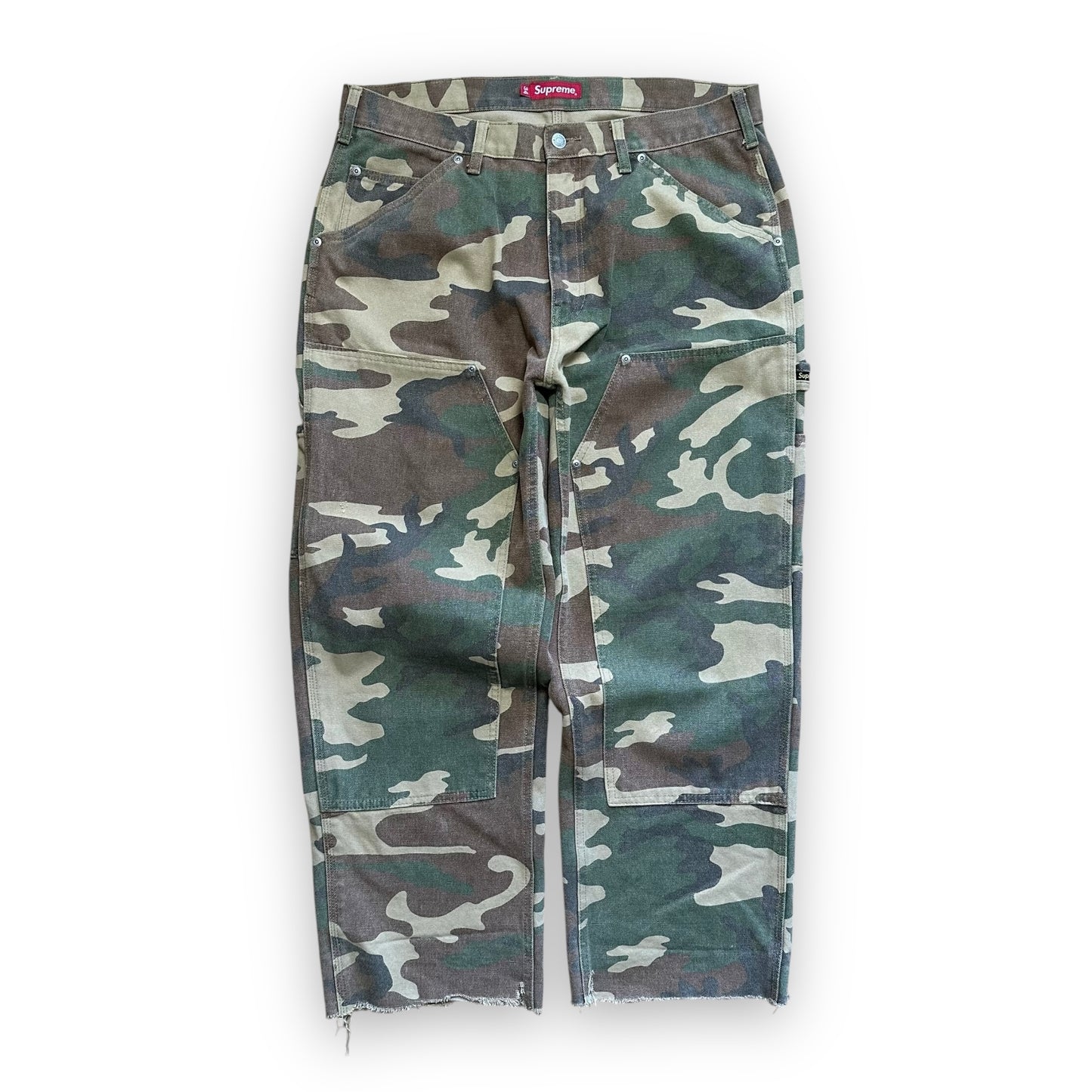 Pant Supreme Double Knee Painter Woodland Camo SS23 (L)