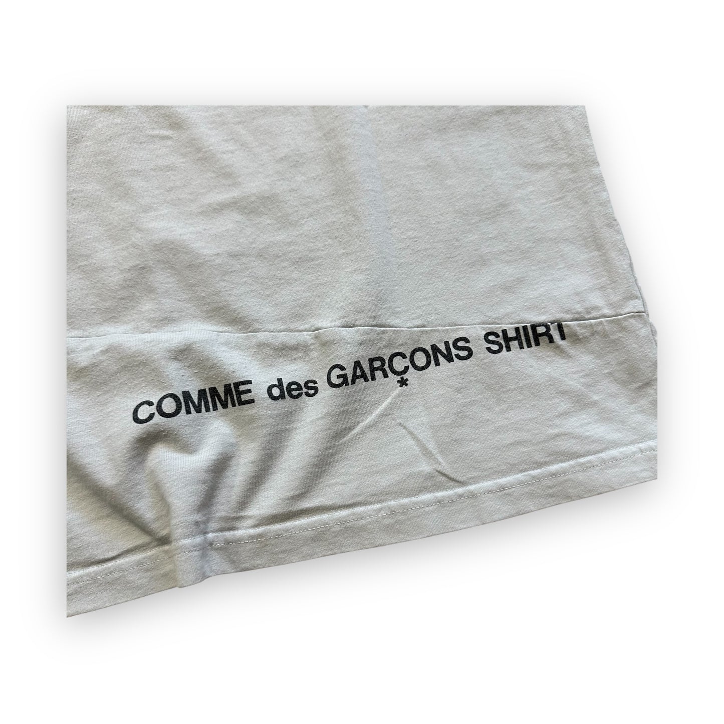 Tee Supreme x Comme des Garcons SHIRT Split Box Logo White FW18 (L)