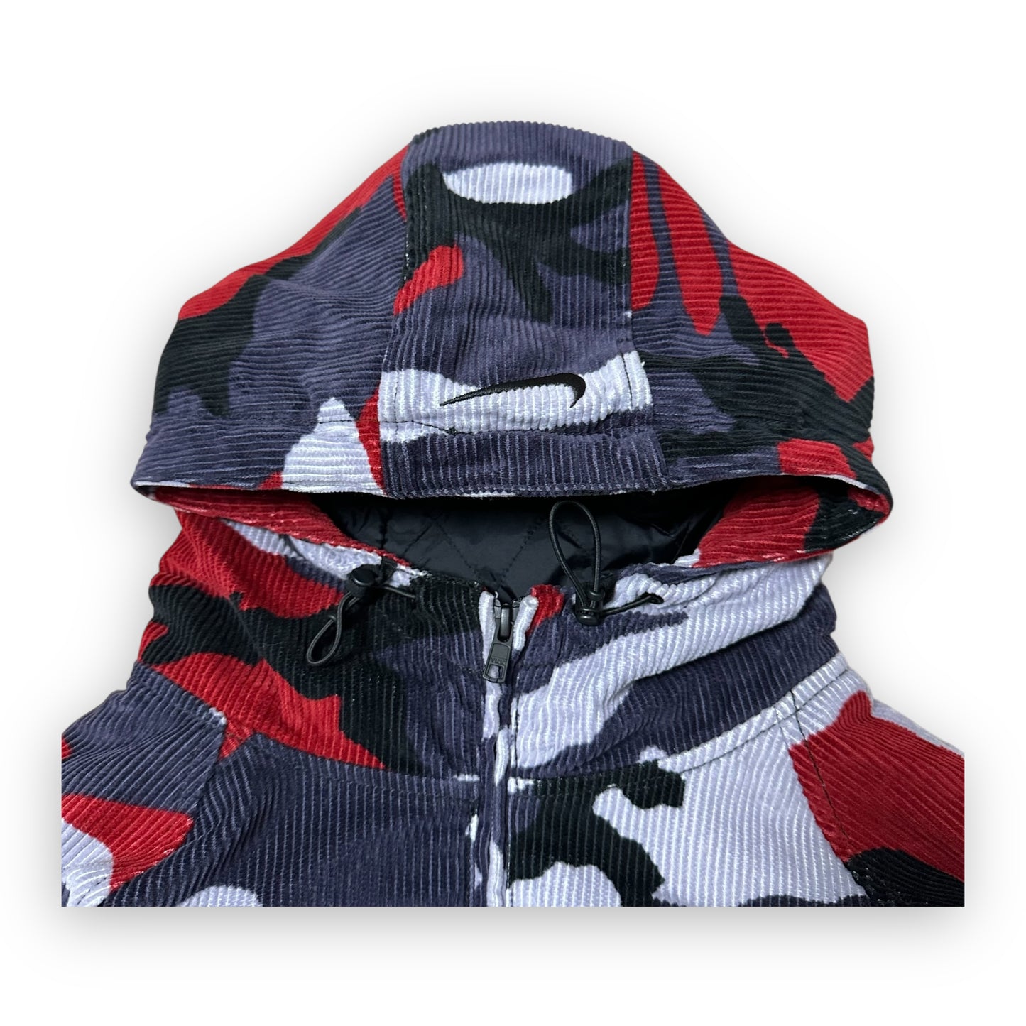 Jacket Supreme Nike Arc Corduroy Hooded Red Camo SS22 (S)