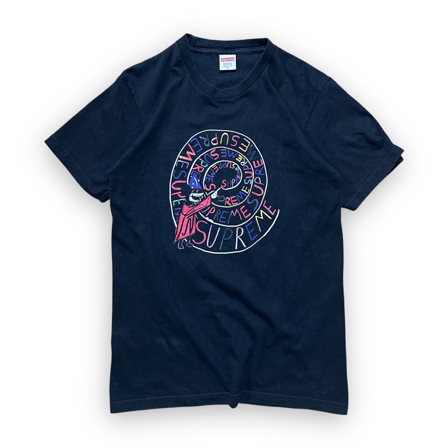 Tee Supreme Joe Robert Swirl Black SS17 (M)