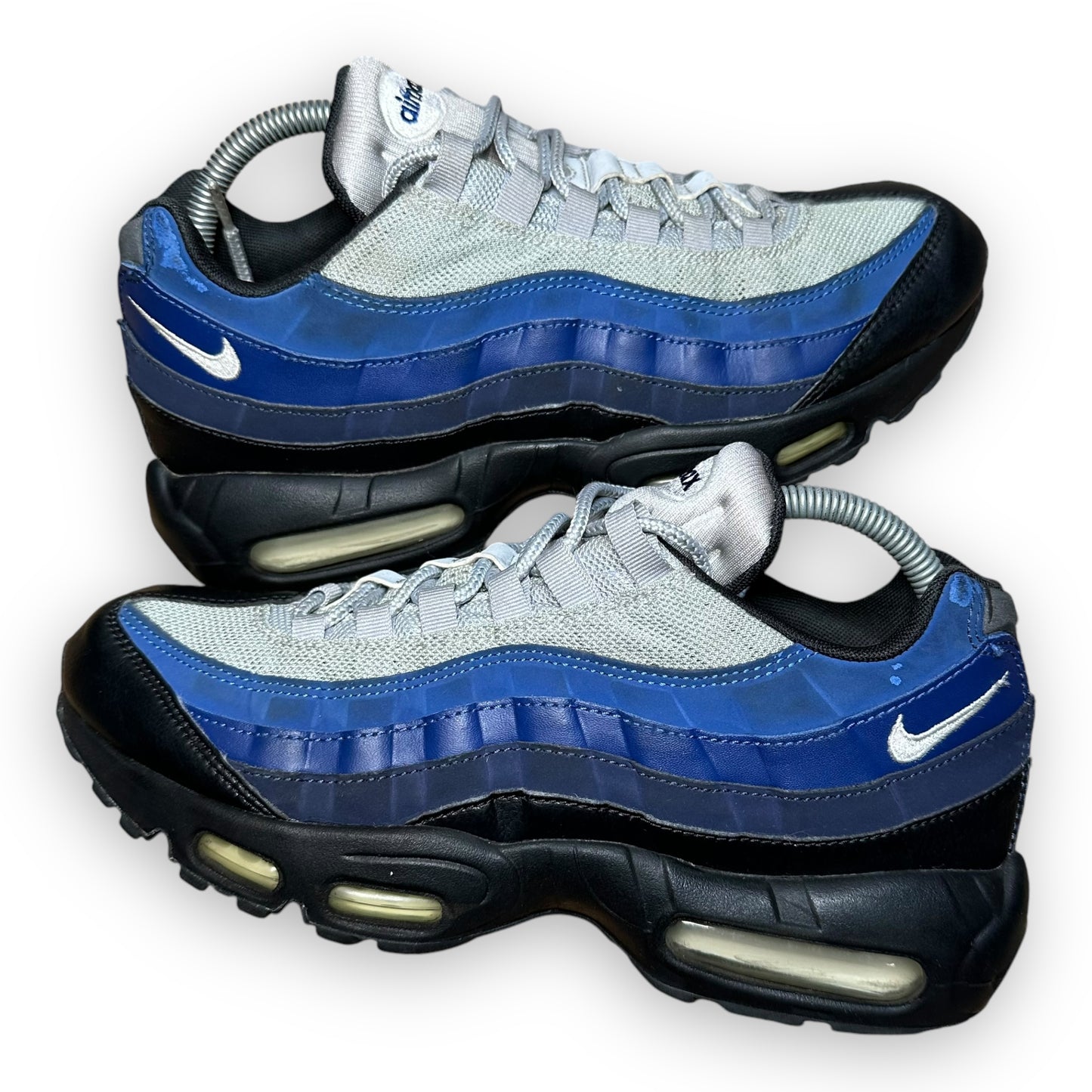 EU42.5 - US9 - UK8 • Air Max 95 Black Binary Blue