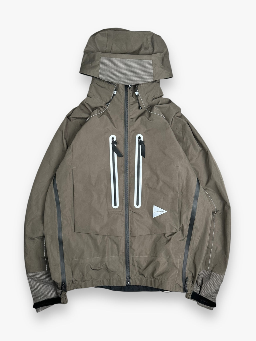And Wander Shield Rain Jacket Pertex Khaki