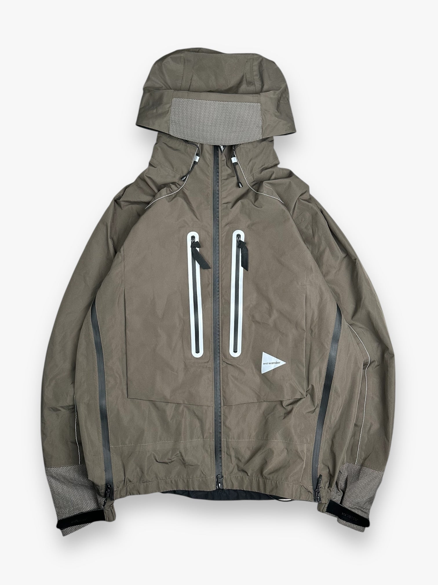 And Wander Shield Rain Jacket Pertex Khaki