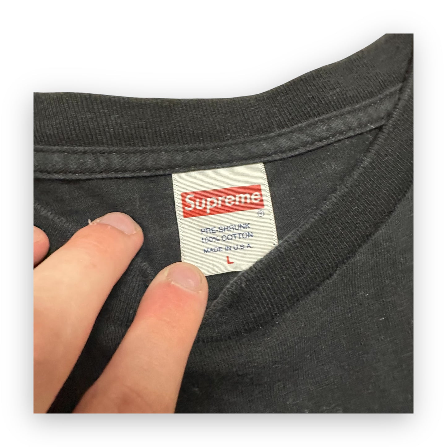 Tee Supreme Mean Black SS17 (L)