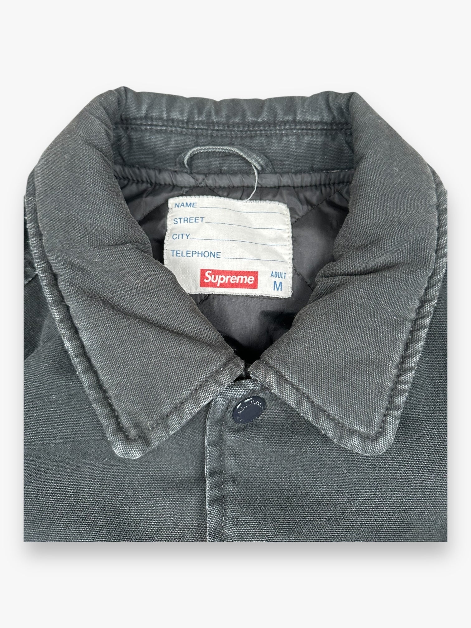 Supreme Twill Varsity Jacket Black SS20