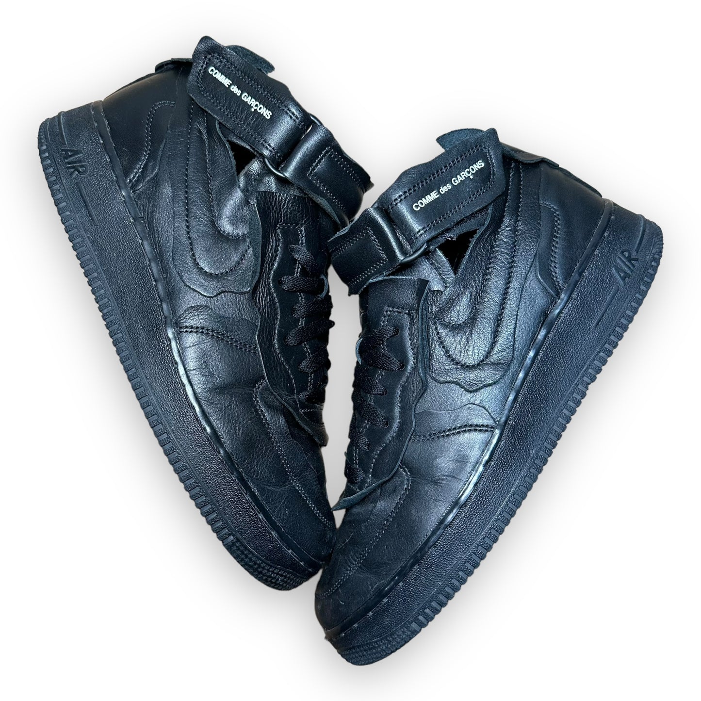 EU42.5 - US9 - UK8 • Air Force 1 Mid Comme des Garcons Black