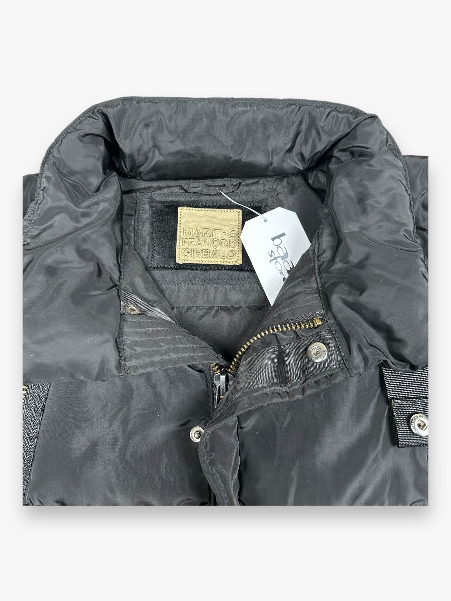 Puffer Jacket Marithe + Francois Girbaud 6-Zip Black AW07