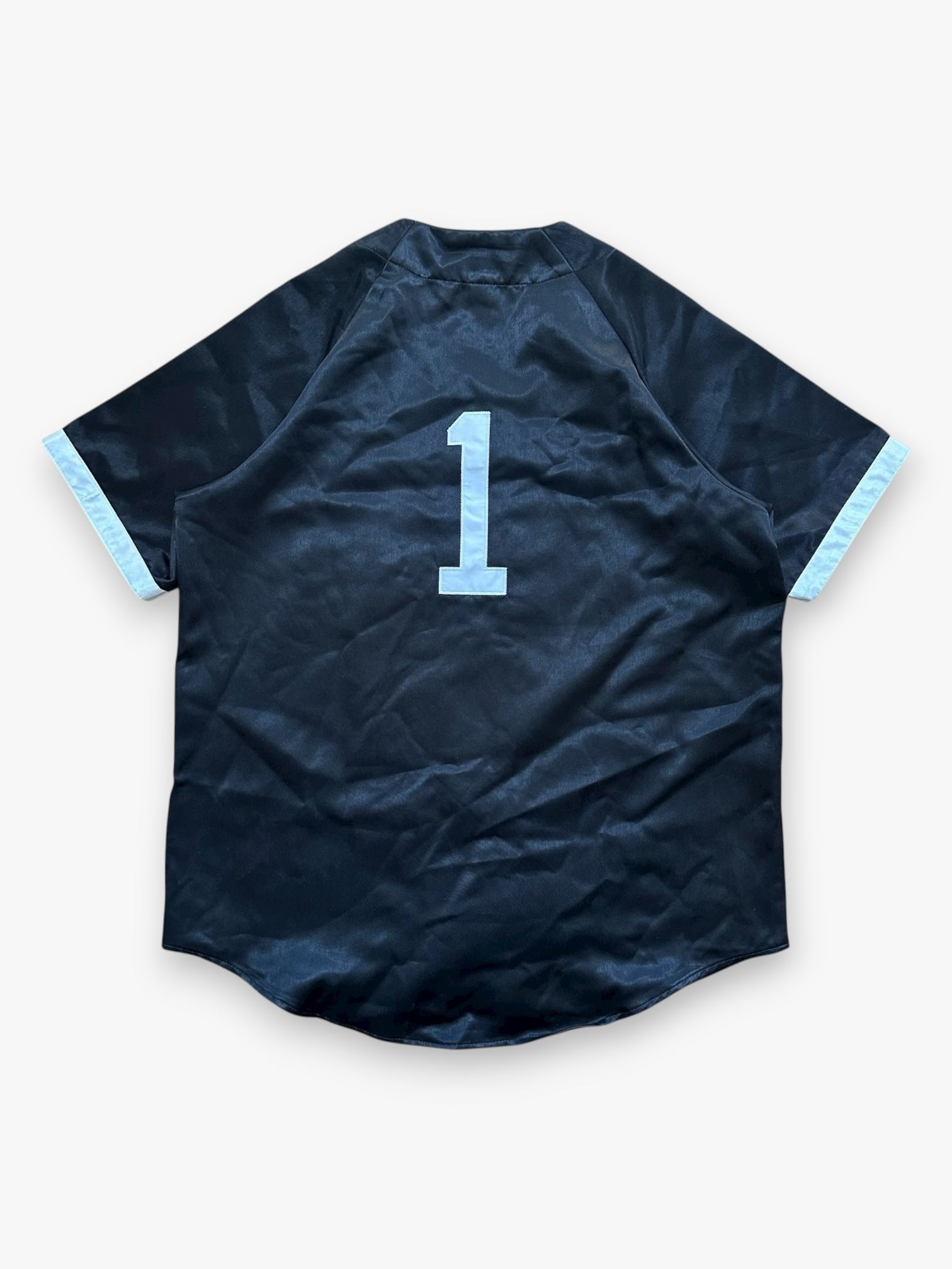 Jersey Supreme Satin Baseball Black SS17