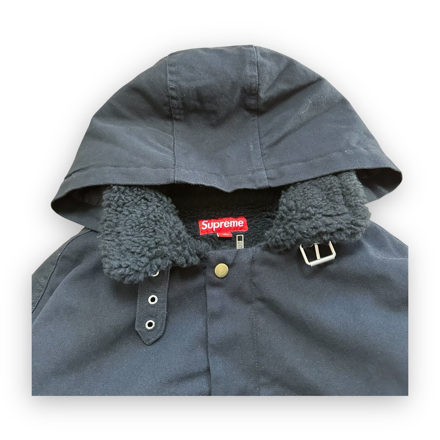Jacket Supreme Faux Shearling Lined Bomber Black FW24 (M)