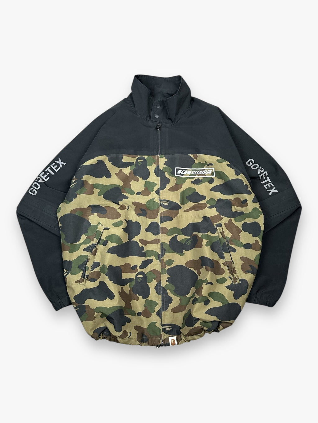 BAPE Gore-Tex Jacket Detachable Sleeve Black 1st Camo SS19