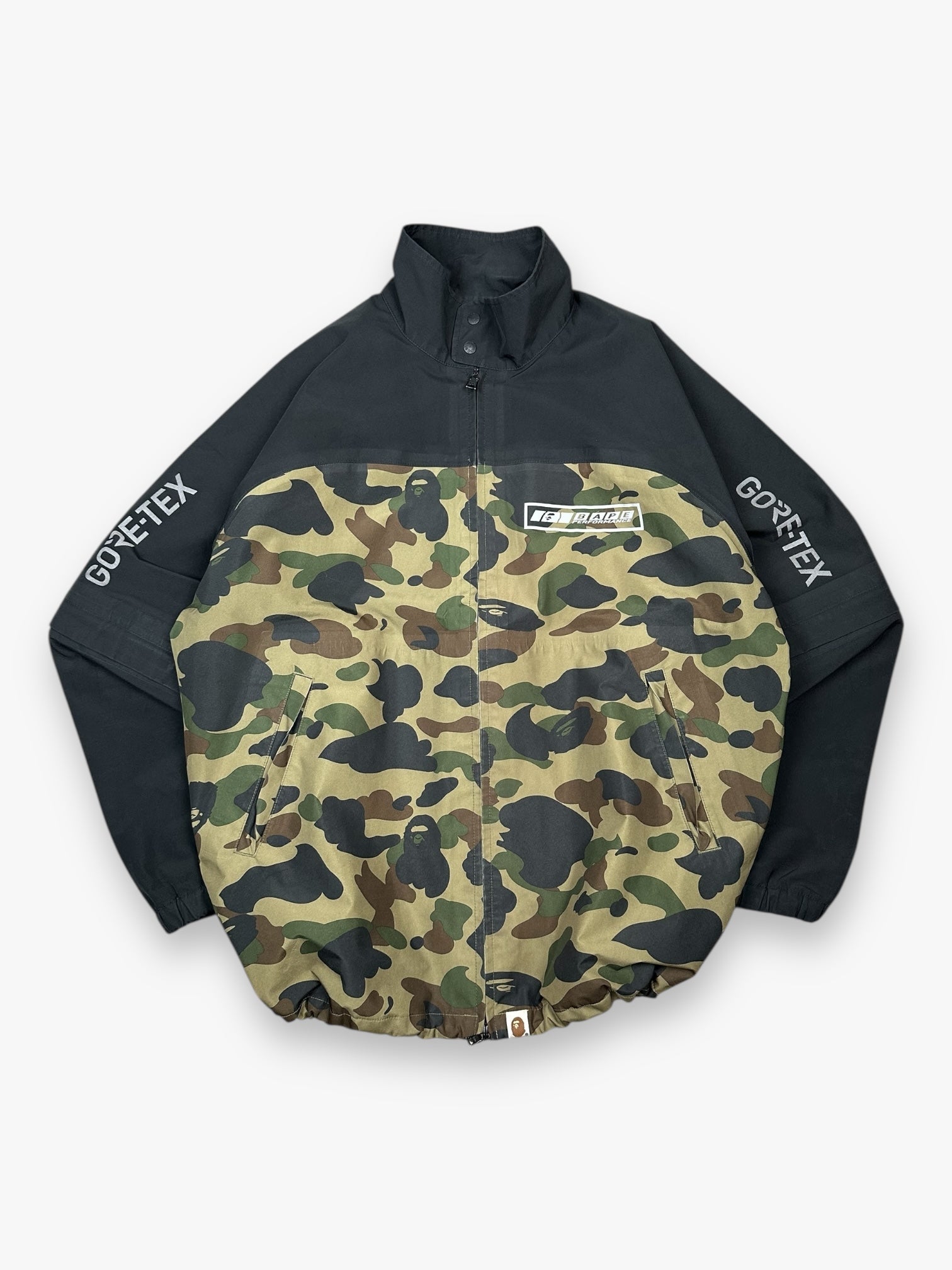 BAPE Gore-Tex Jacket Detachable Sleeve Black 1st Camo SS19