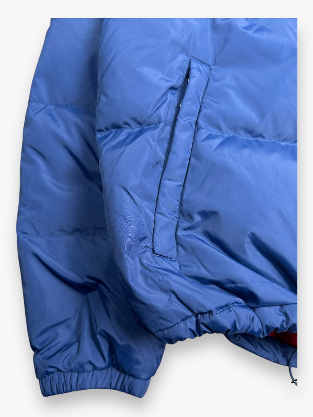 Prada Puffer Jacket Navy Red FW11