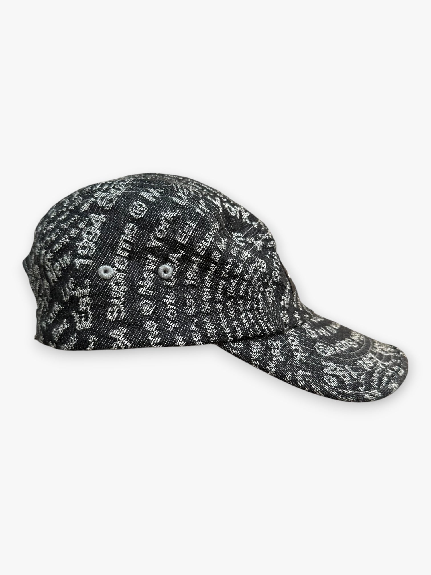 Cap Supreme Circles Jacquard Denim Camp Black FW21