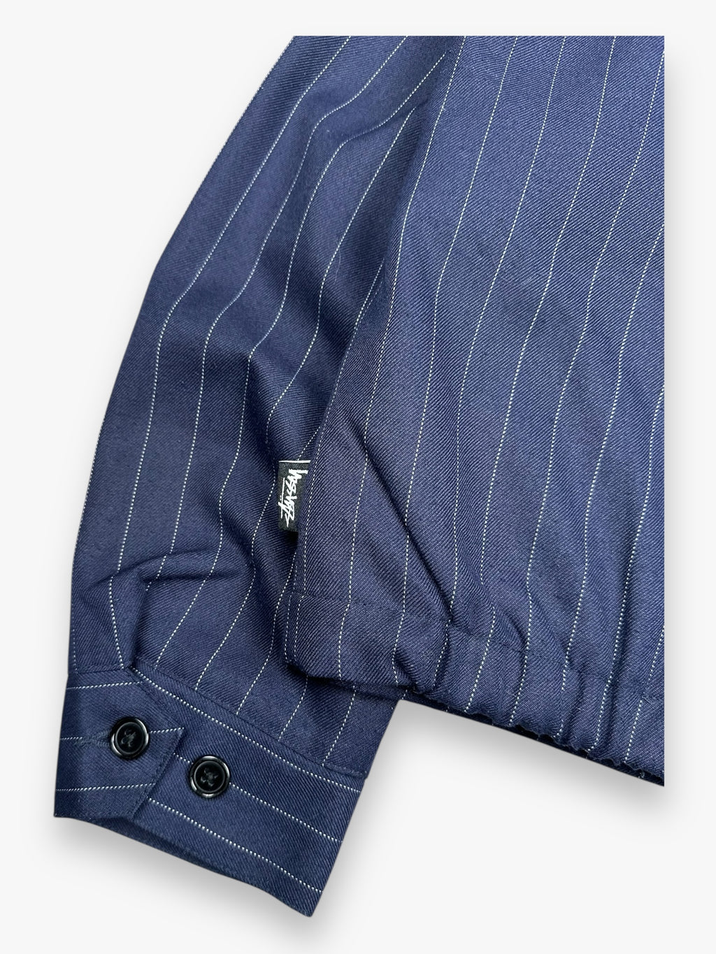 Stussy CDG Pin Striped Bing Jacket Navy SS20