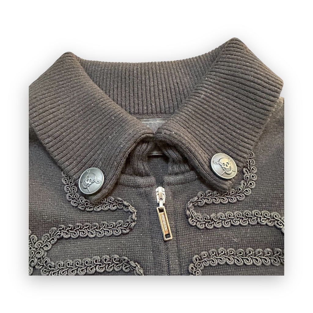 Sweater Histeric Glamour Flanel Zip Black