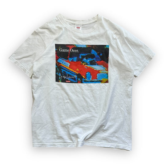 Tee Supreme x Yohji Yamamoto Game Over White FW20 (M)