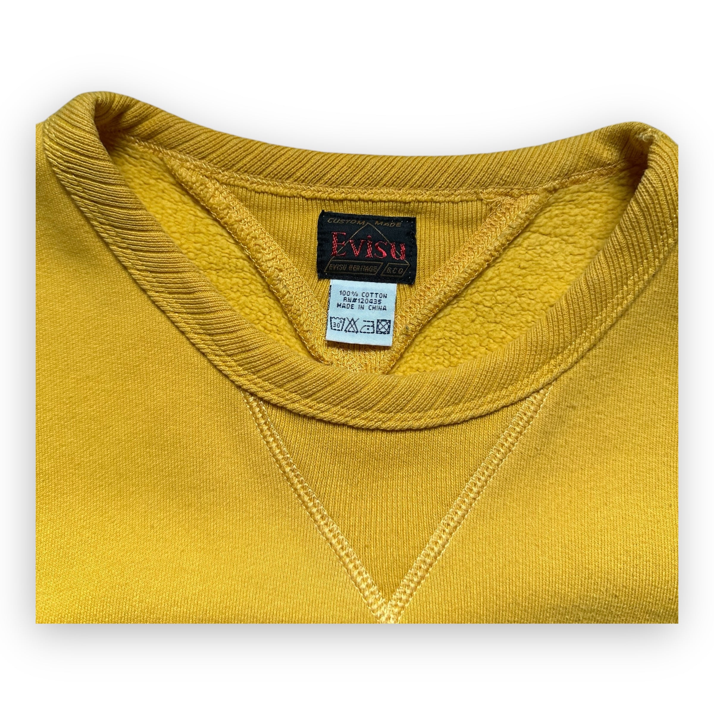 Evisu Yellow Crewneck Sweatshirt