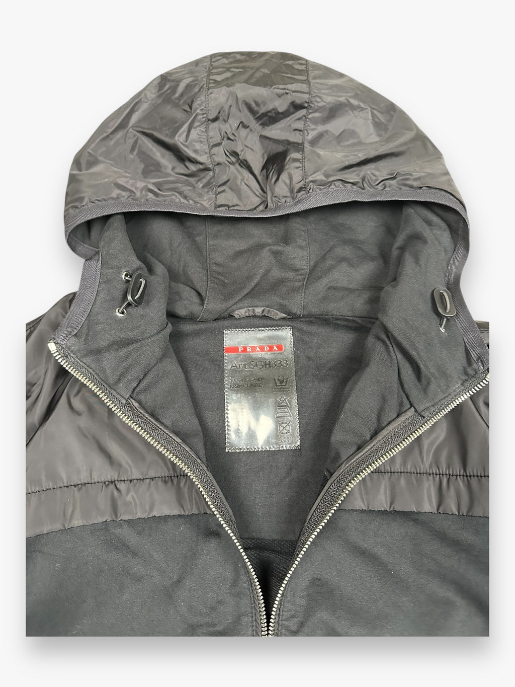 Jacket Prada Sport Hybrid Nylon Black AW09