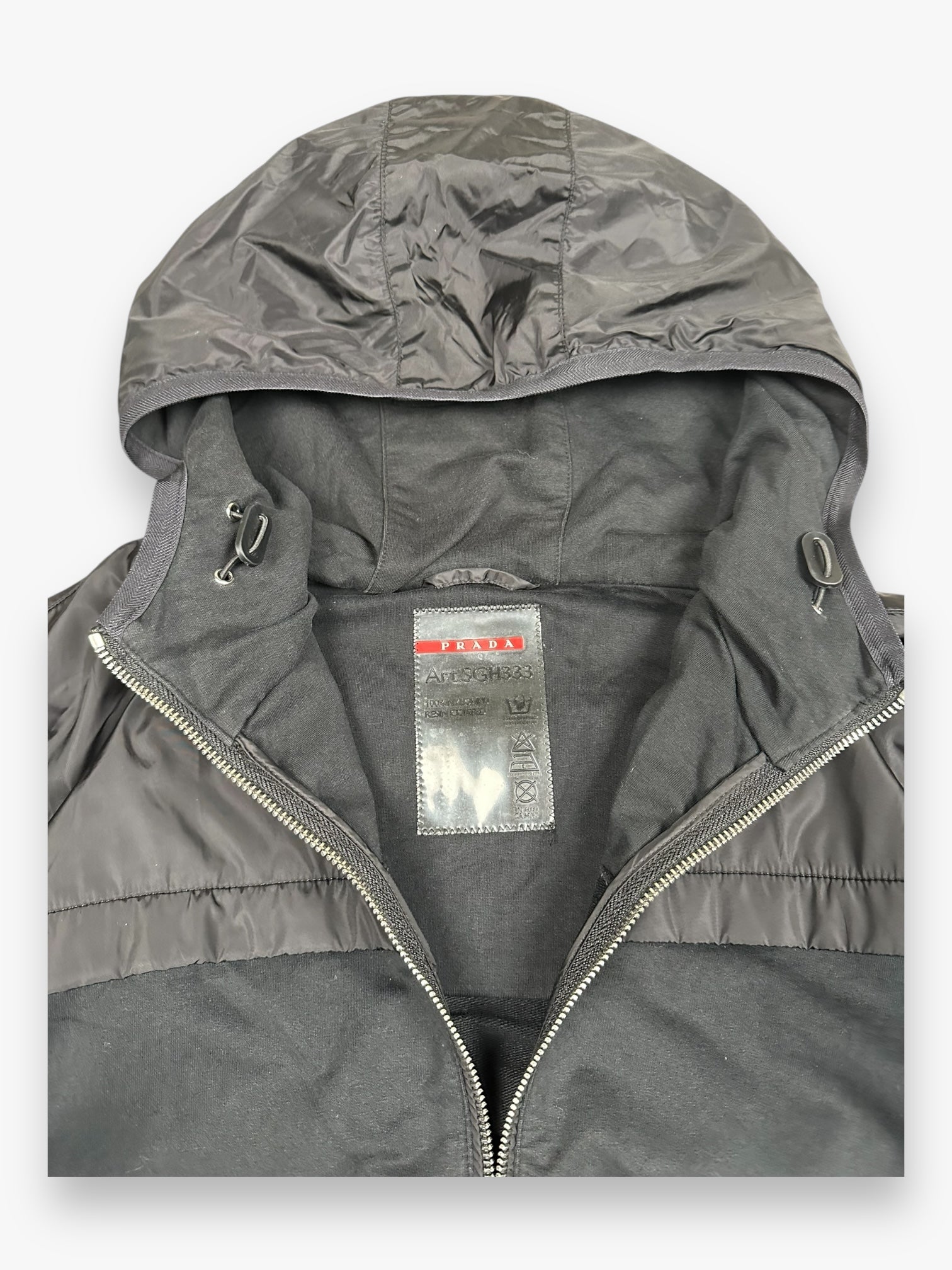 Jacket Prada Sport Hybrid Nylon Black AW09