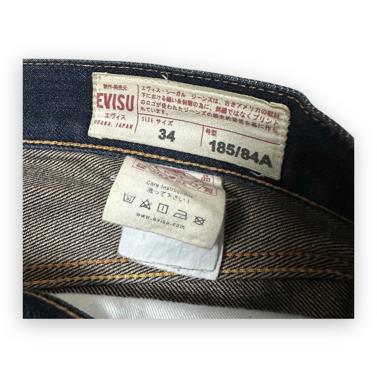 Jort Evisu Daicock Red Embroidery Lot 2000 (L)