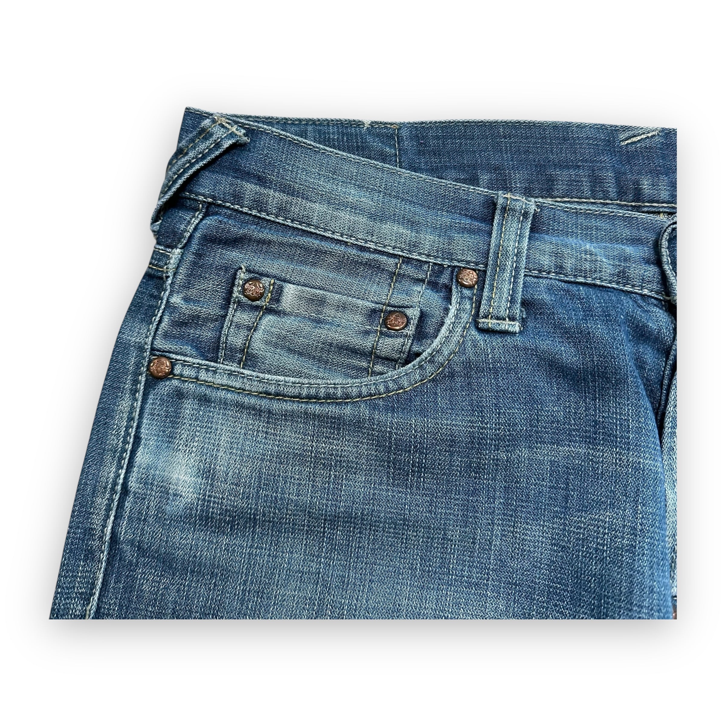 Jeans Evisu Genes Seagull White