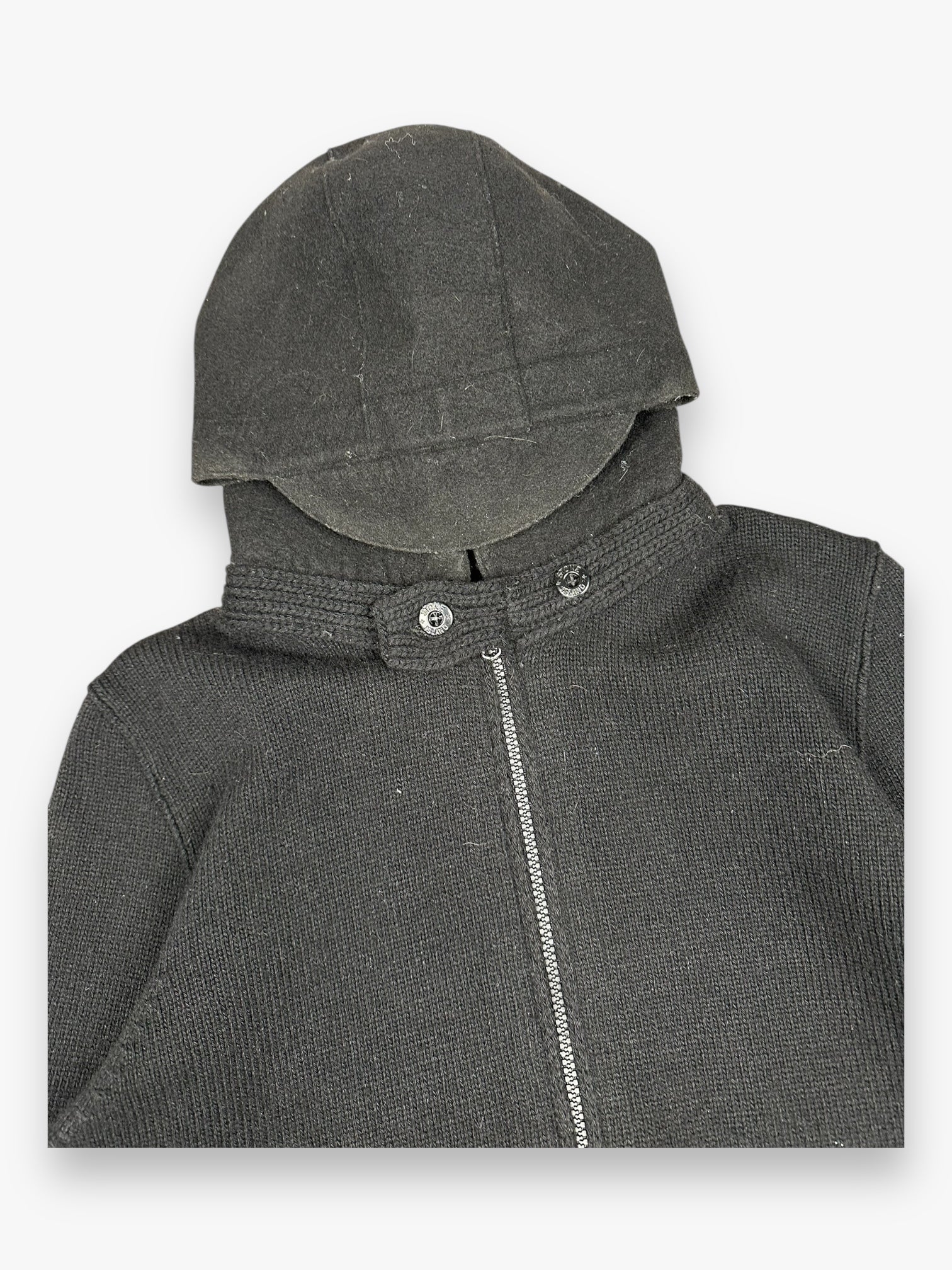 Stone Island Hooded Wool Knit Zip Up AW09