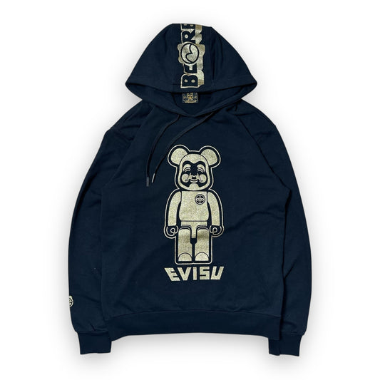 Sweatshirt Hoodie Evisu x Bearbrick Black /Gold (M)