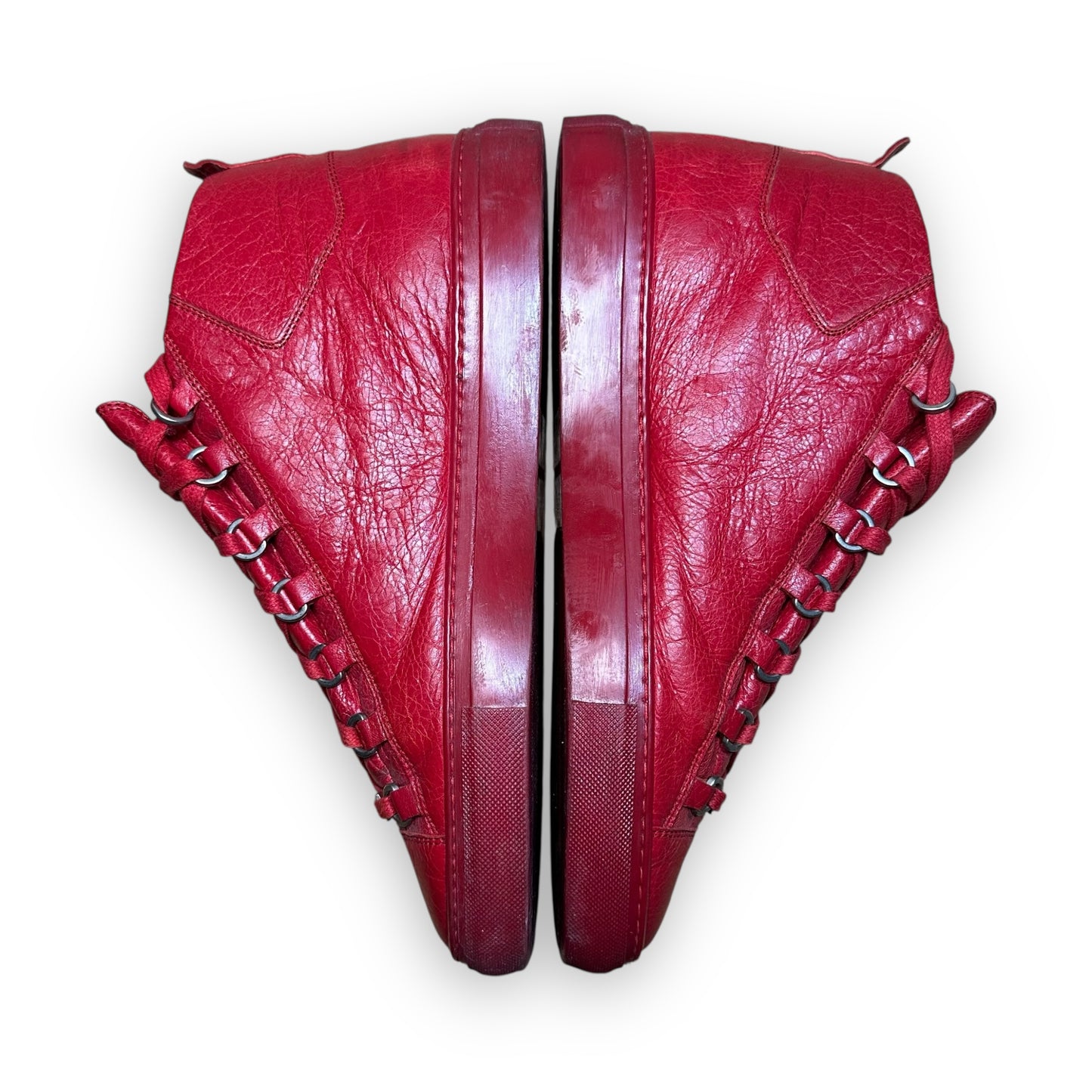 EU43 - US9.5 - UK8.5 • Balanciaga Arena High Leather Red