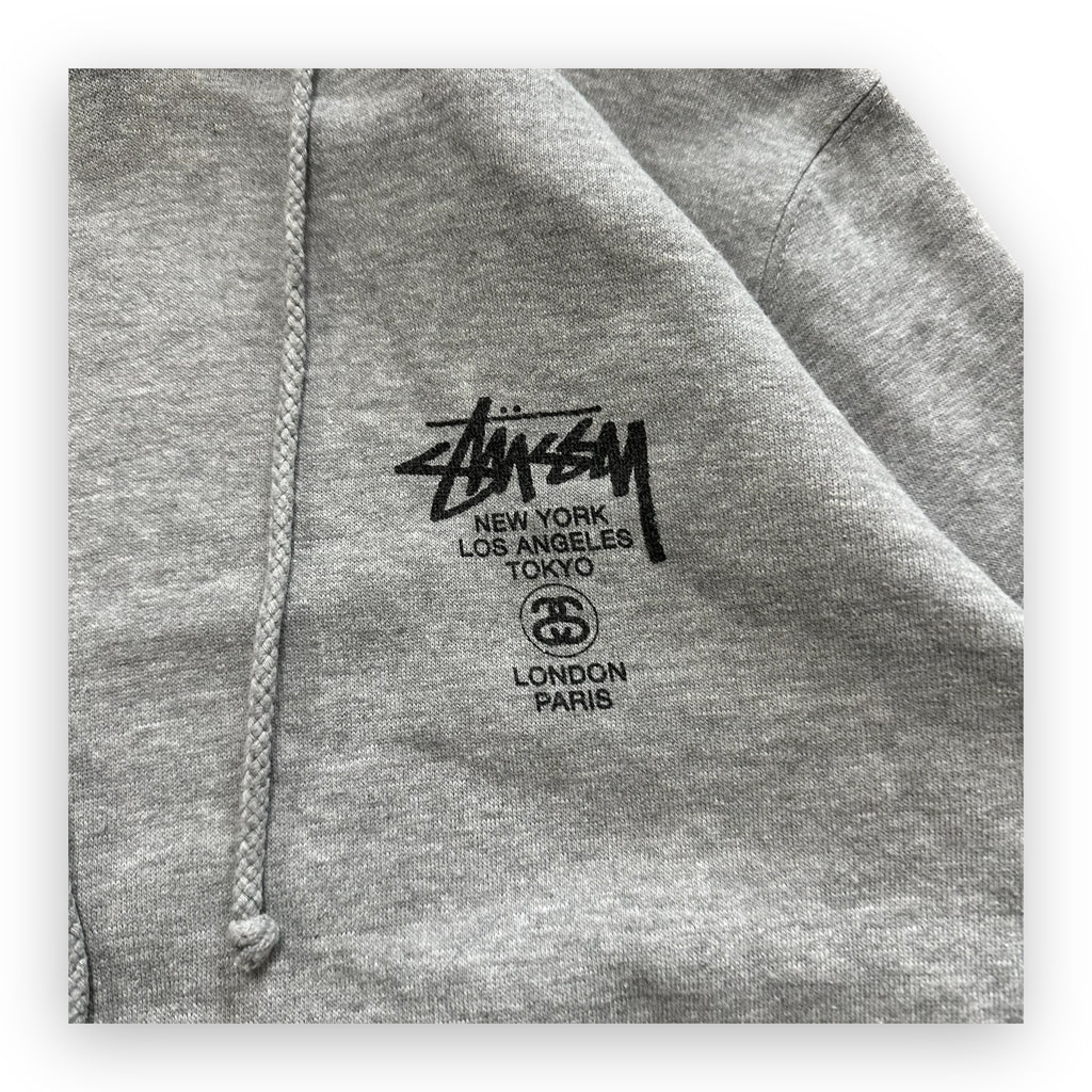 Sweatshirt Hoodie Stussy International Grey Vintage