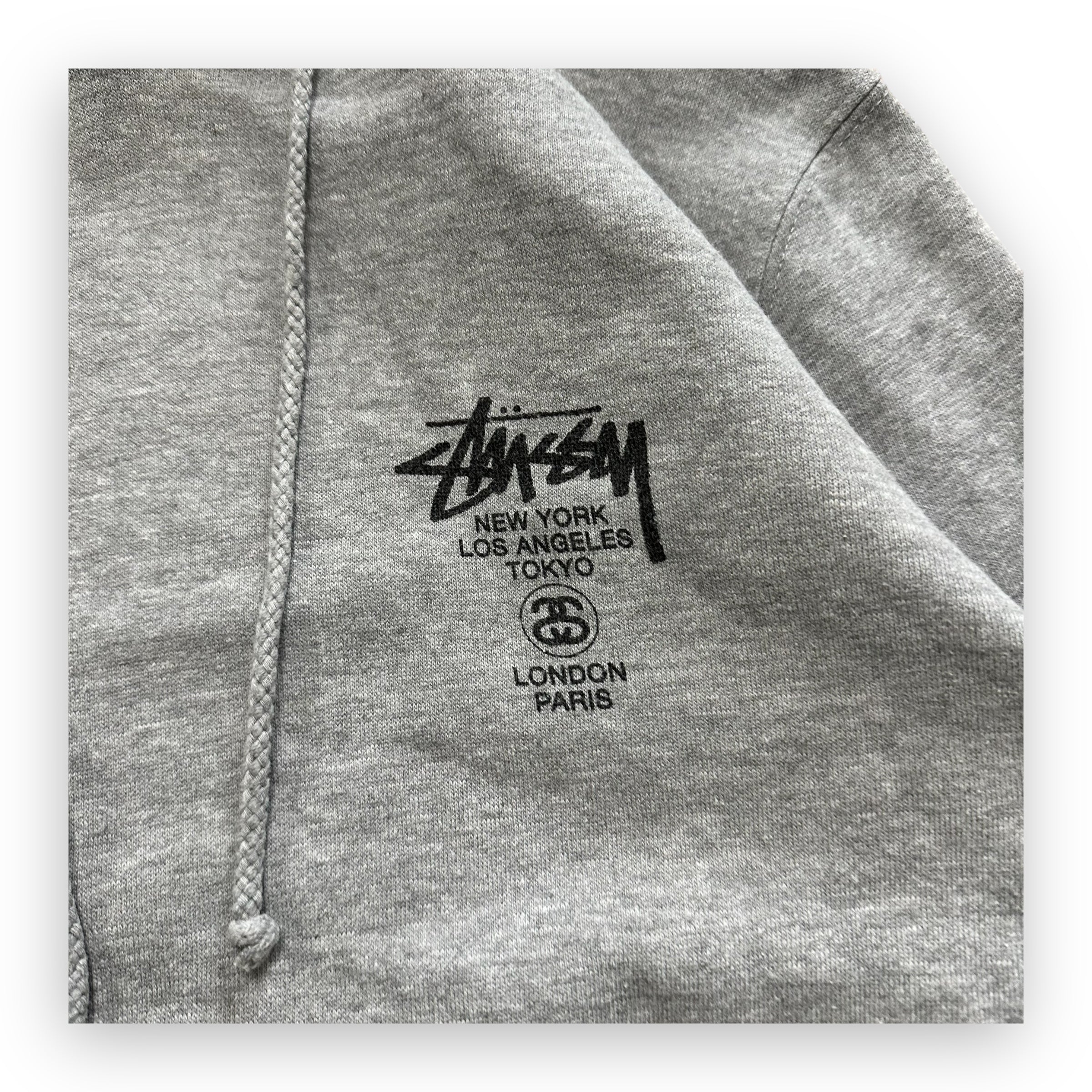 Sweatshirt Hoodie Stussy International Grey Vintage