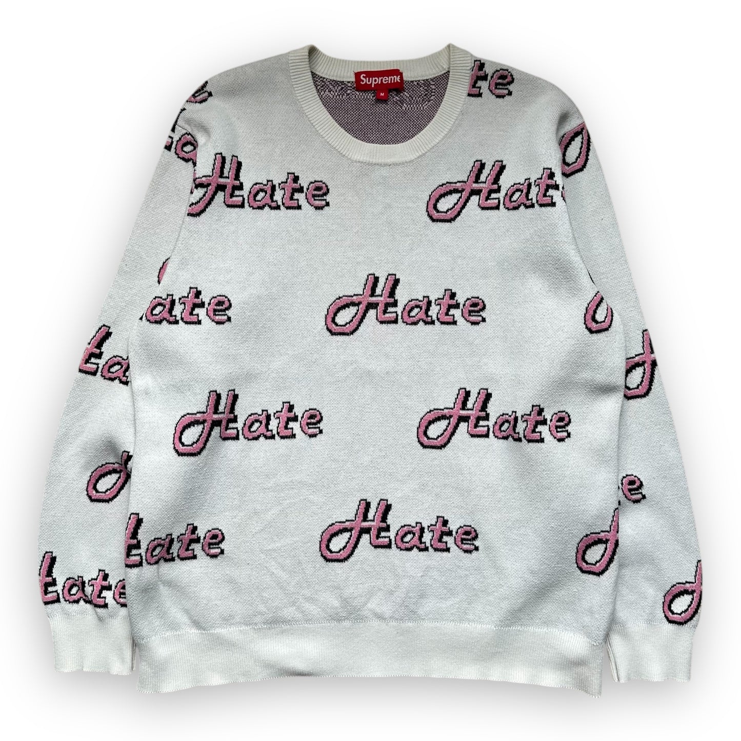 Sweater Supreme Hate White FW13 (M)