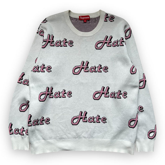Sweater Supreme Hate White FW13 (M)