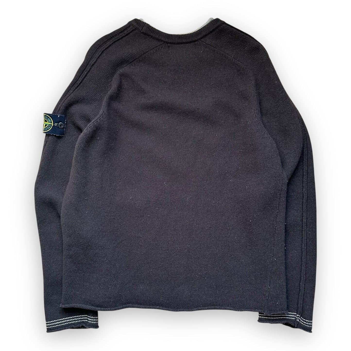 Sweater Knit Stone Island Brown Beige vintage AW05 (S)
