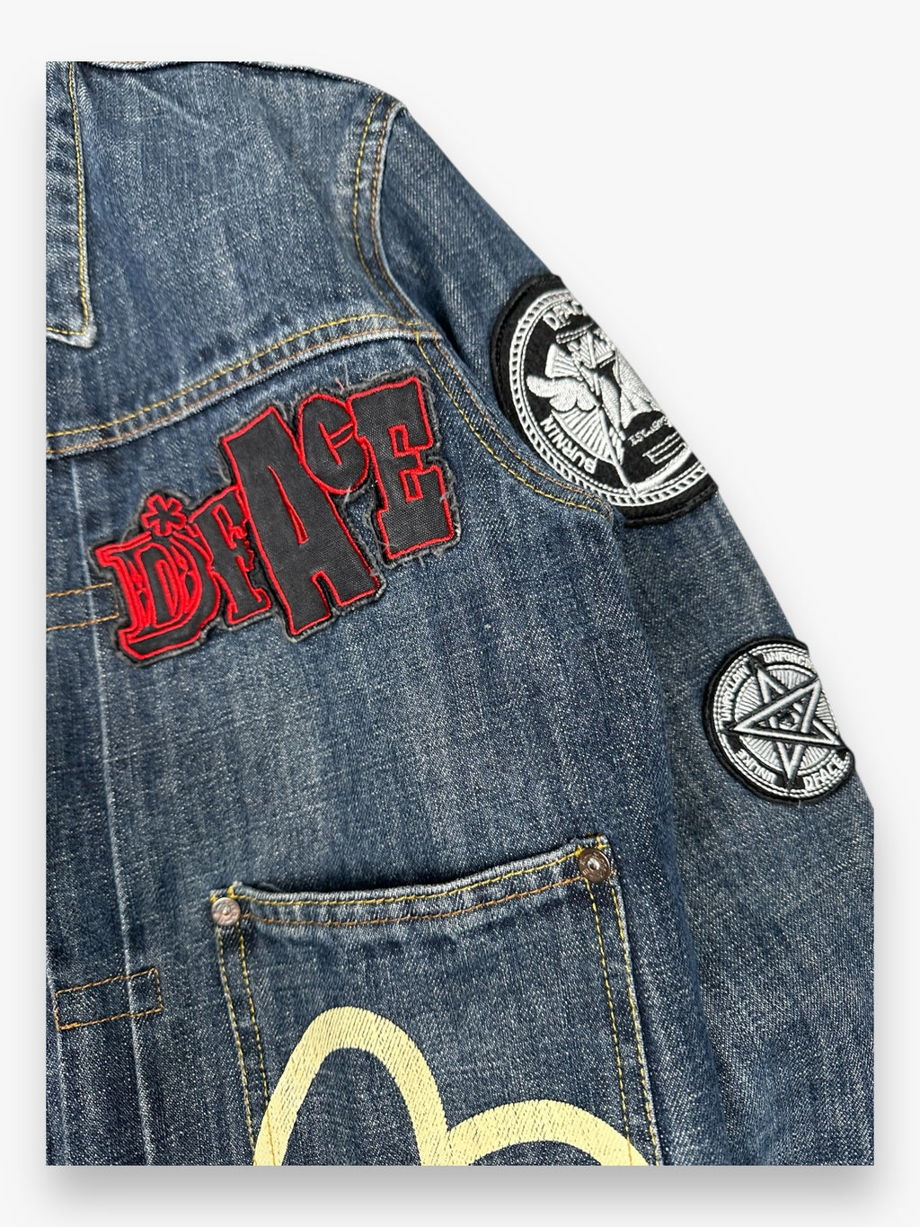Evisu Denim Jacket D*Face Light Blue