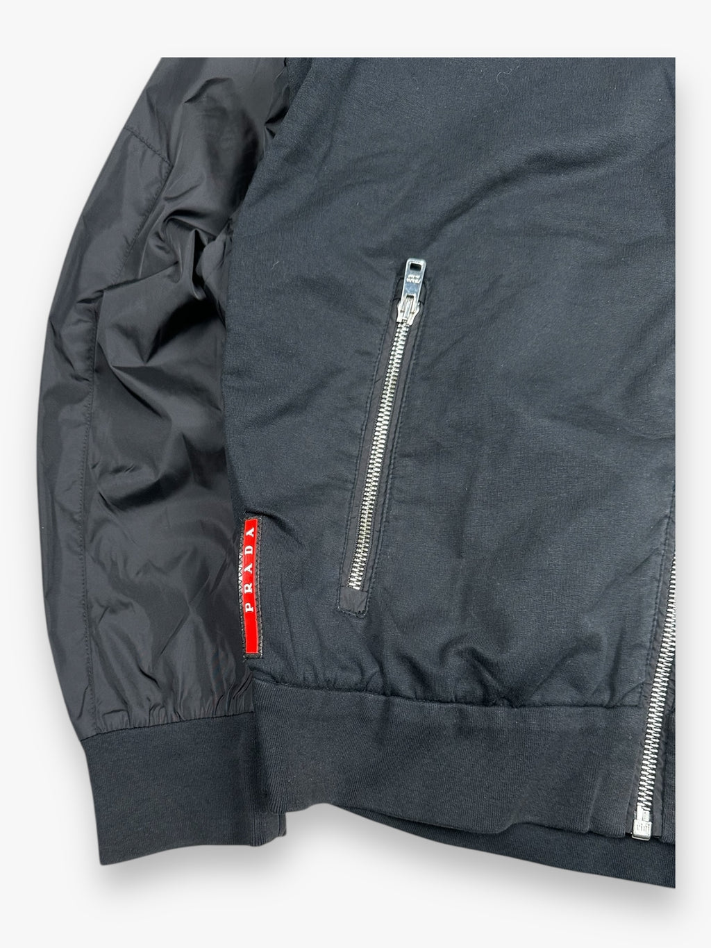 Jacket Prada Sport Hybrid Nylon Black AW09