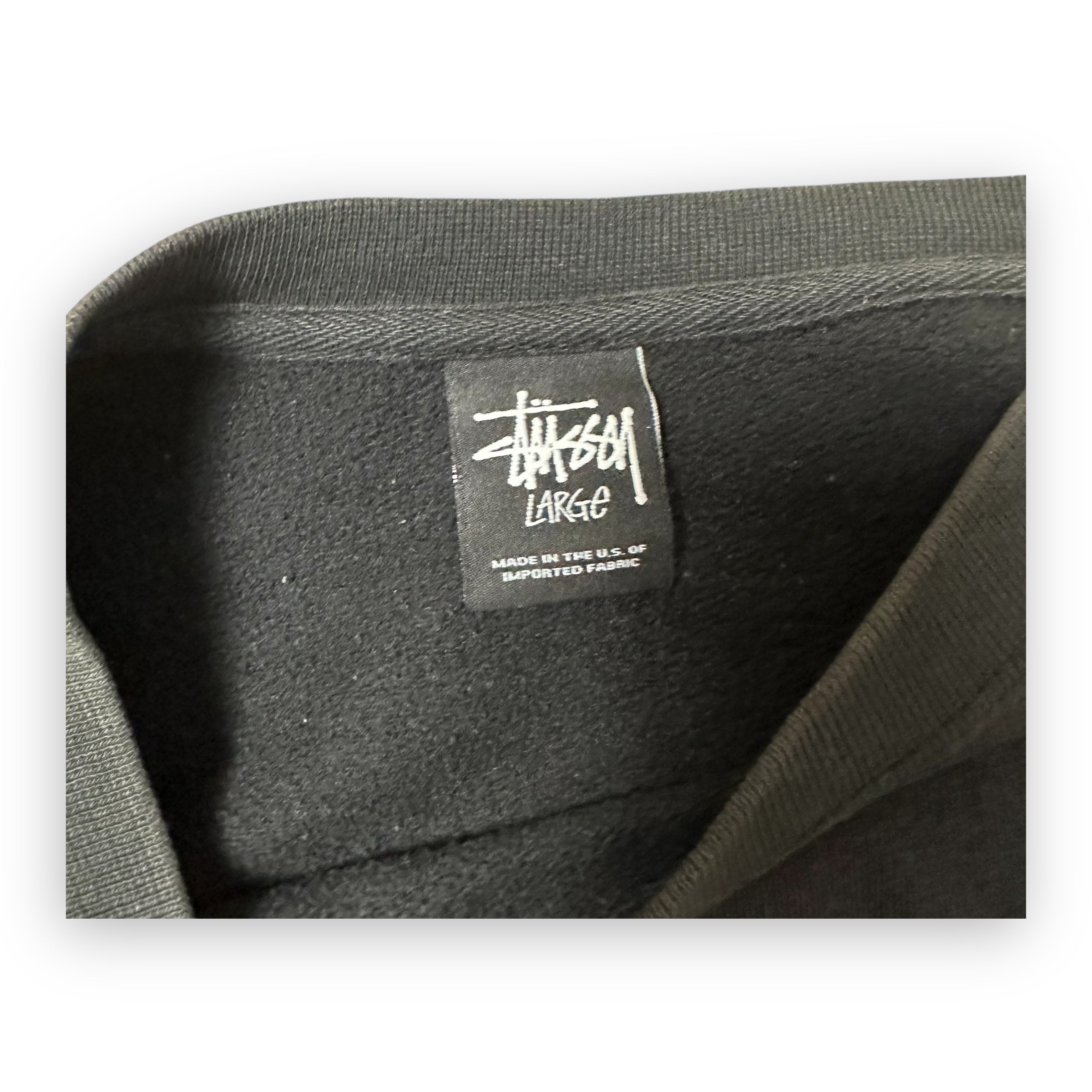 Sweatshirt Crewneck Stussy Tiles Black