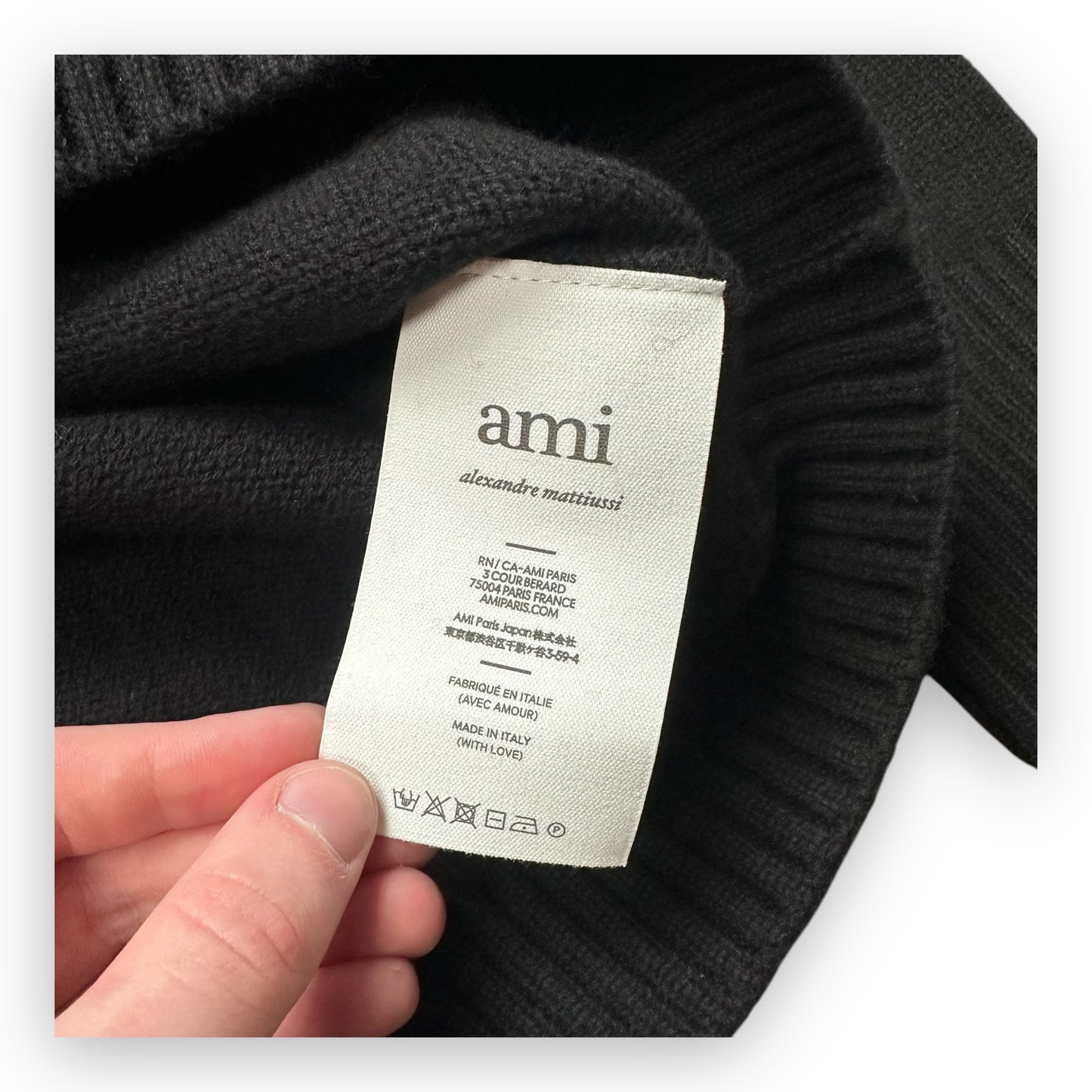 Sweater Ami Paris Pullover Black (L)