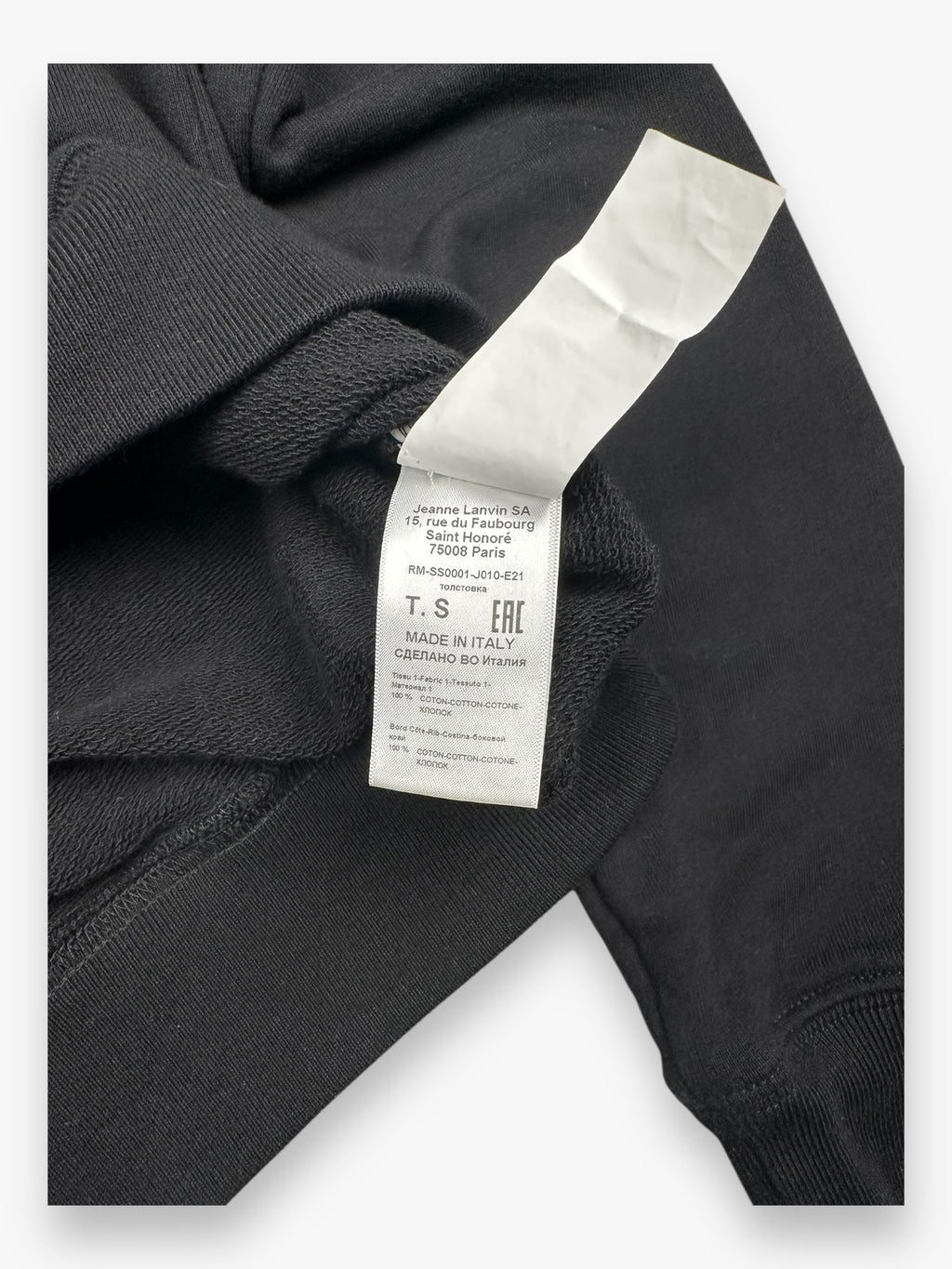 Sweatshirt Crewneck Lanvin Paris Black