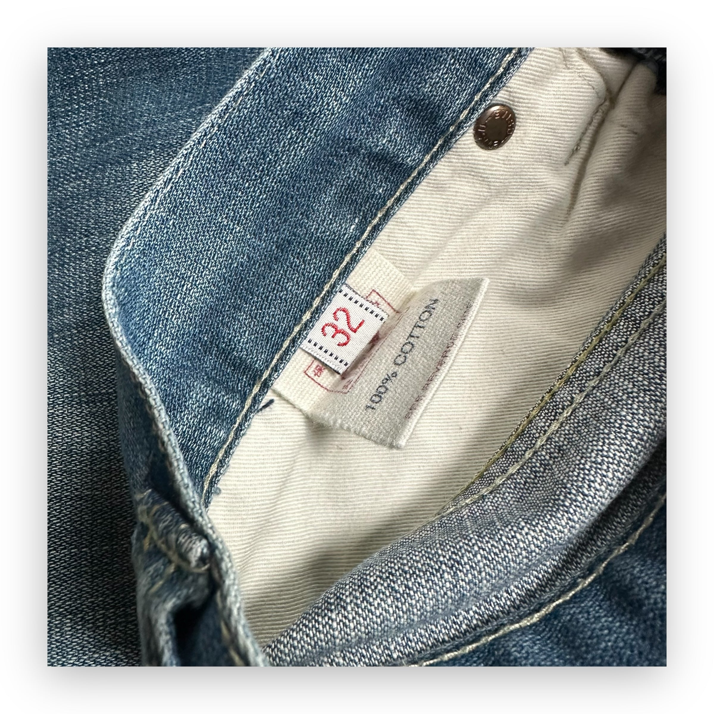 Jeans Evisu Genes Seagull White