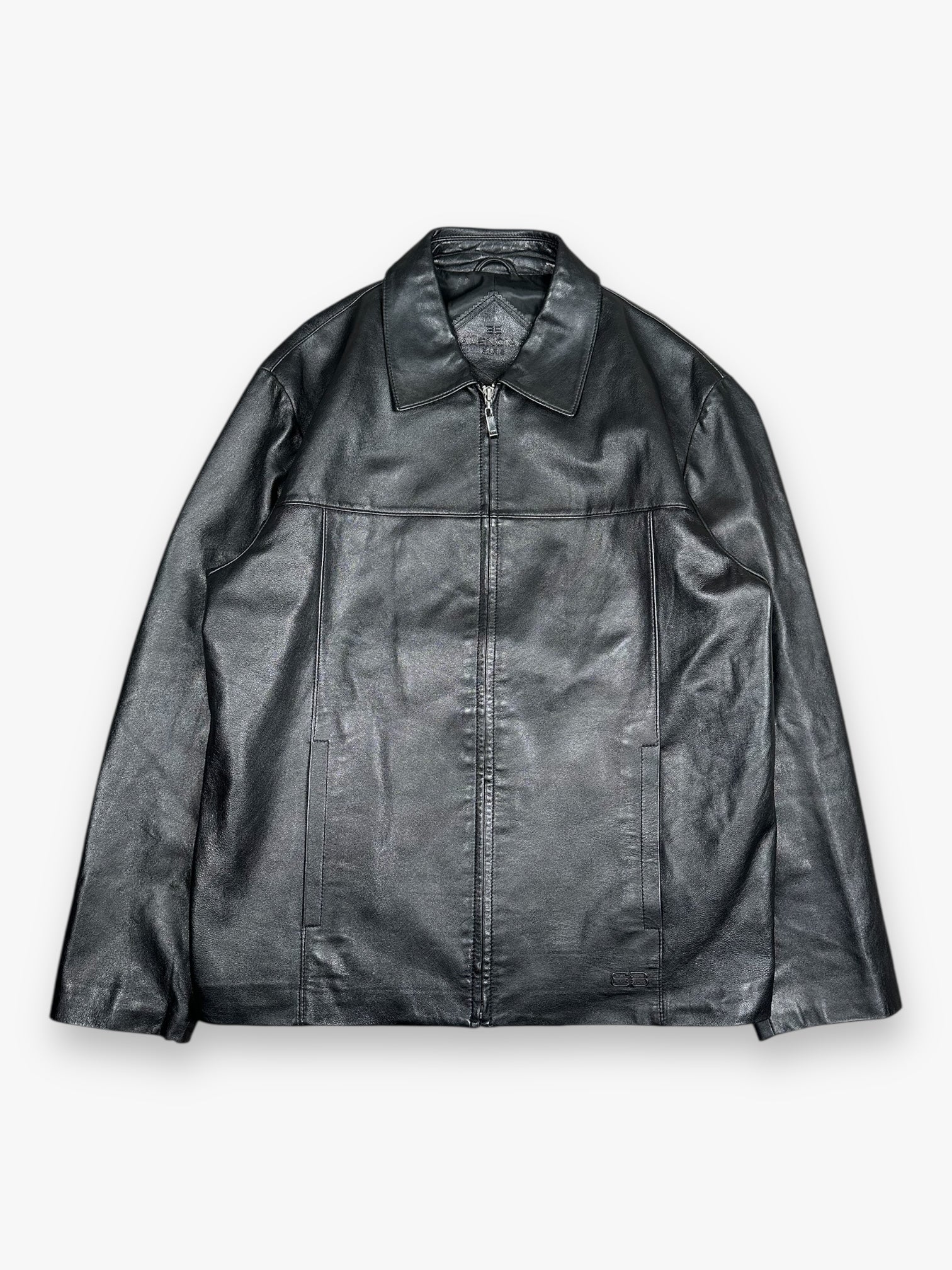 Balenciaga Leather Jacket Black AW1997