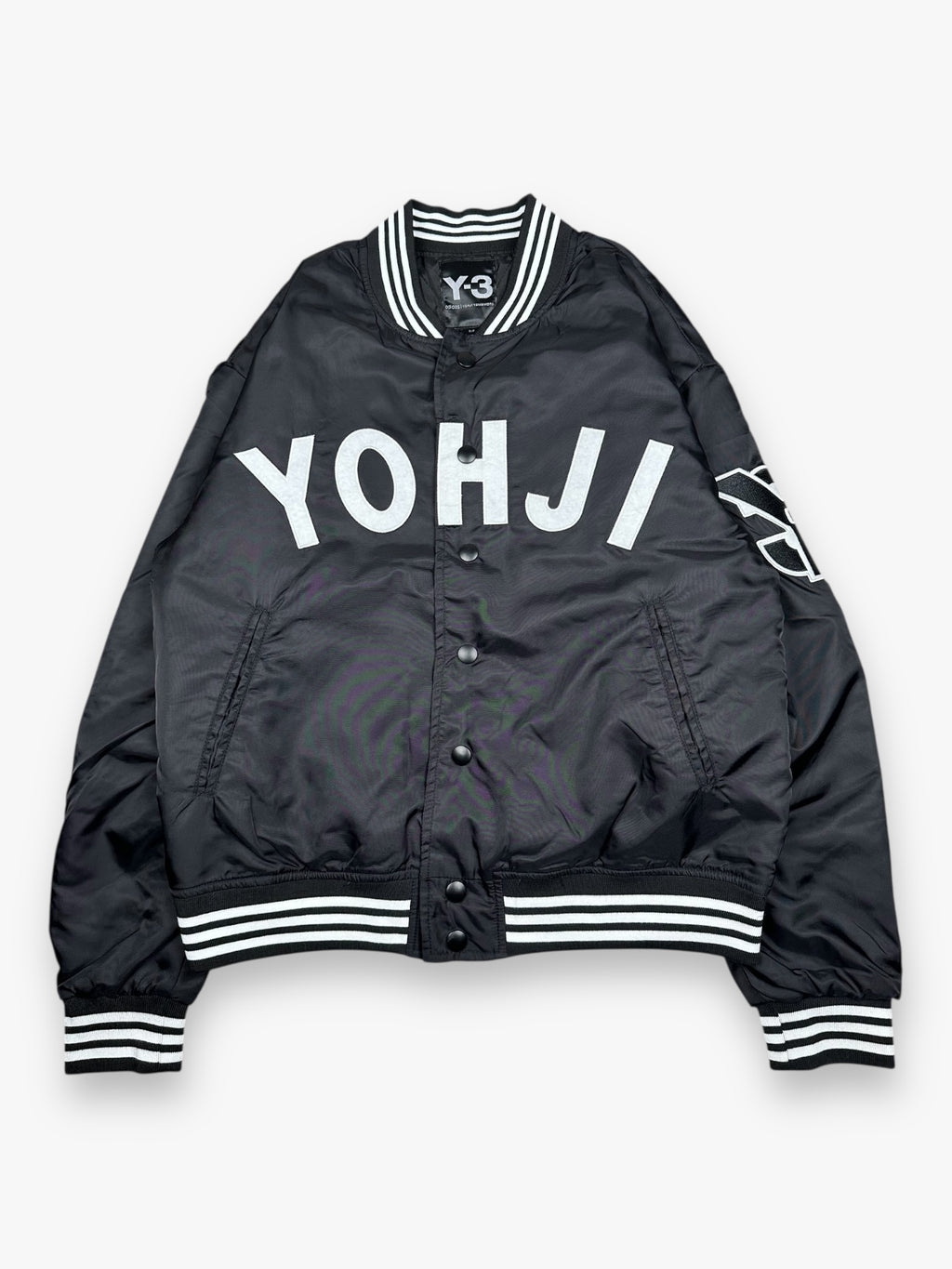 Y-3 Yohji Bomber Jacket Letters Black
