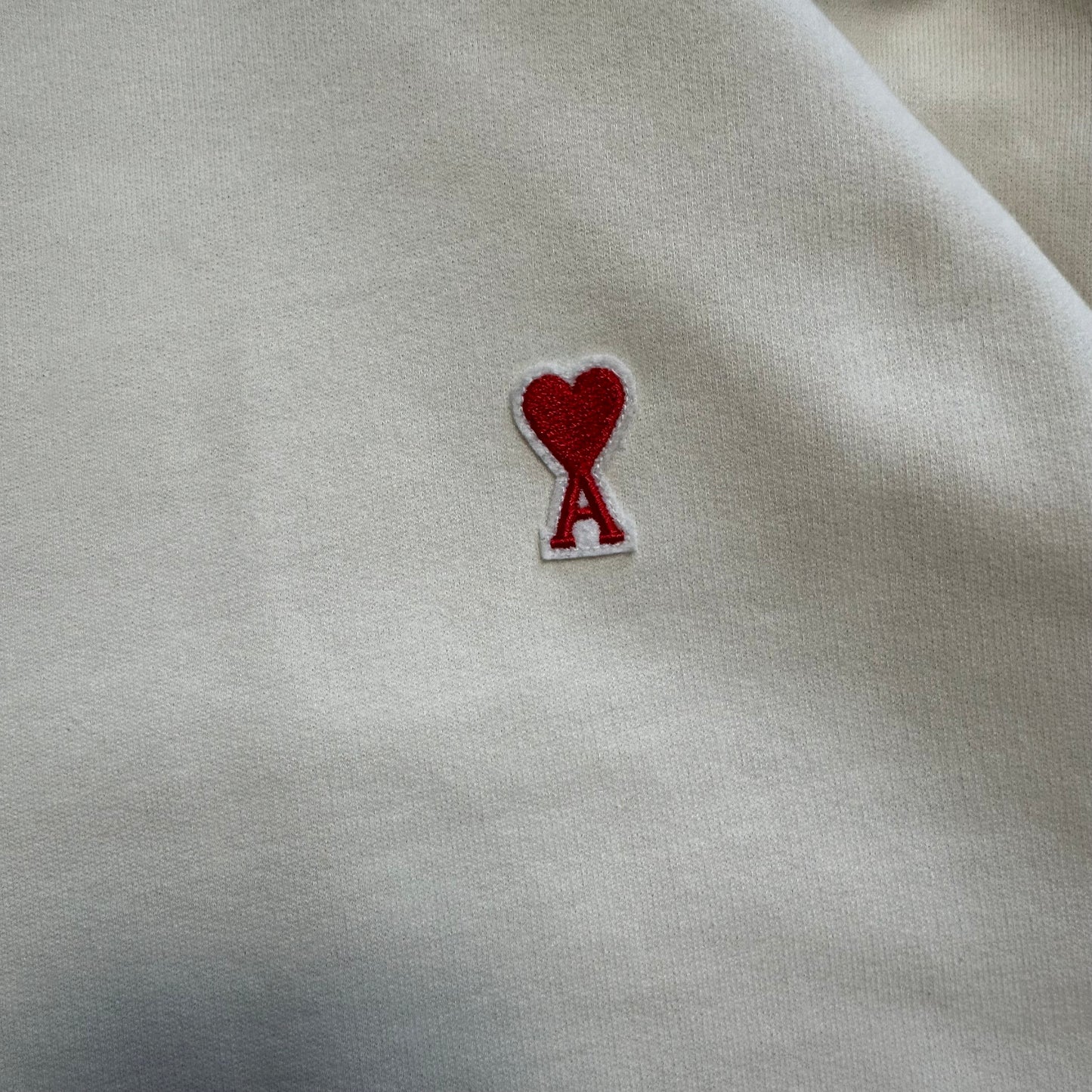 Sweatshirt Crewneck Ami Paris Cream (M)