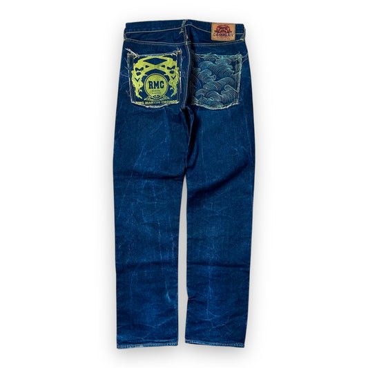 Jeans RMC (Red monkey company) embroidered (L)