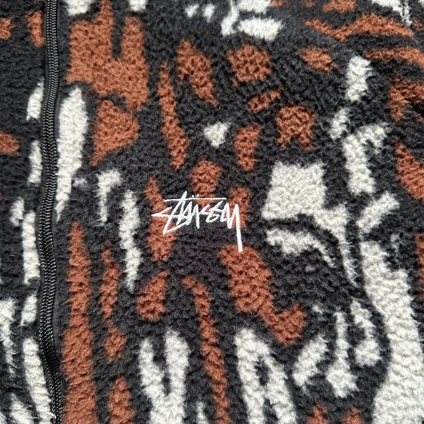 Jacket Stussy Fleece Tree Bark Brown (S)